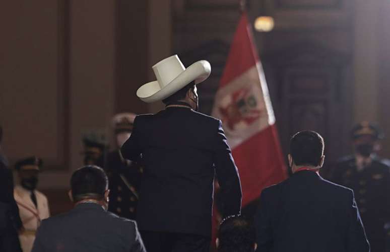 Presidente eleito do Peru, Pedro Castillo, em Lima
28/07/2021 REUTERS/Angela Ponce