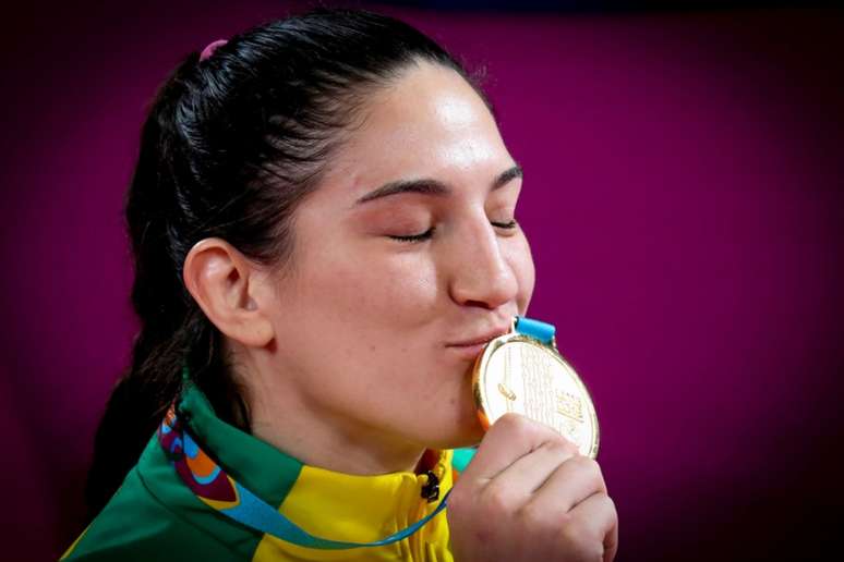 Mayra Aguiar foi ouro nos Jogos Pan-Americanos de Lima (Foto: Wander Roberto/COB)
