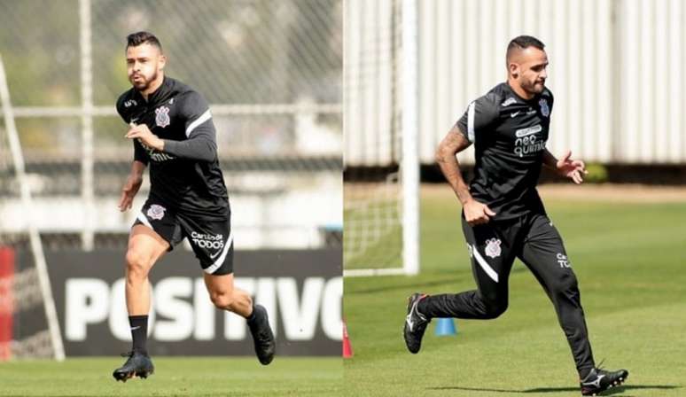 Giuliano e Renato Augusto devem estrear no dia 8 de agosto, diante do Santos (Foto: Montagem/Ag. Corinthians)