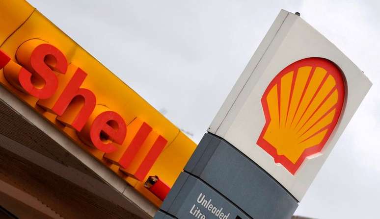 Logo da Shell em posto de combust&iacute;veis em Londres, Inglaterra 
31/01/2008
REUTERS/Toby Melville
