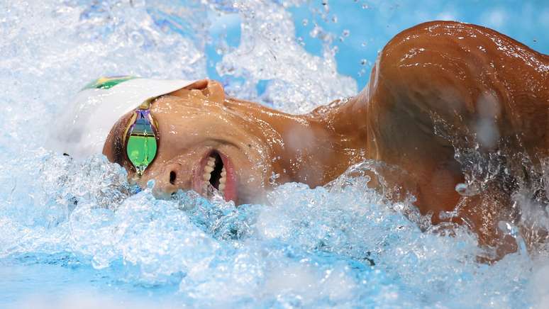 Guilherme Costa durante a sua participação na final dos 800m em Tóquio