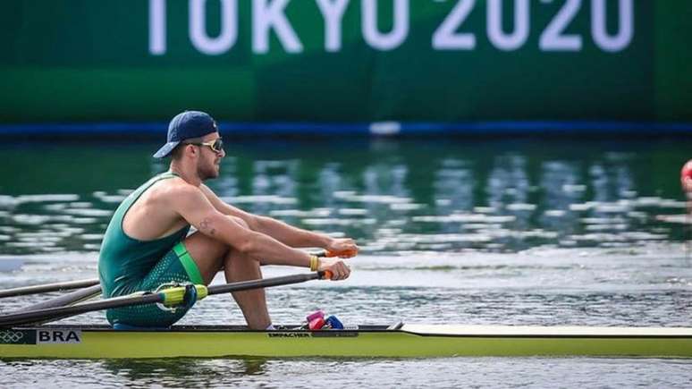 Lucas Verthein alcança melhor resultado da história do Brasil no skiff simples, nos Jogos Olímpicos (Foto: COB)