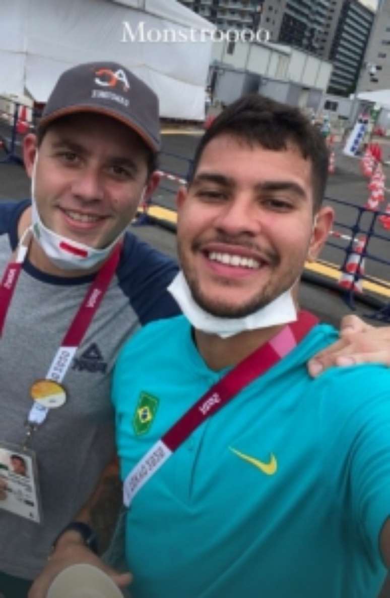 Bruno Guimarães e Thiago Pereira (Reprodução / Instagram @brunog97)