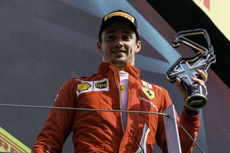 Charles Leclerc terminou em segundo o GP da Inglaterra. Foi o primeiro pódio do monegasco na temporada 
