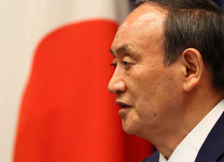 O primeiro-ministro do Japão, Yoshihide Suga