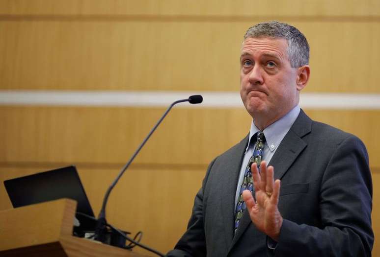 Presidente do Federal Reserve de St. Louis, James Bullard. 8 de outubro de 2018. REUTERS/Edgar Su