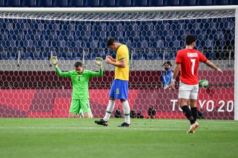 Nino teve boa atuação na partida contra o Egito (Charly TRIBALLEAU / AFP)