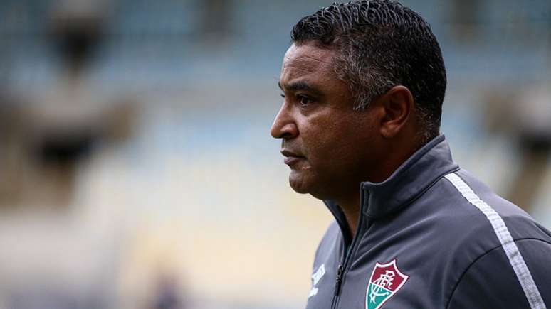 Roger Machado, durante a vitória do Fluminense na Copa do Brasil (Foto: Lucas Merçon/Fluminense FC)