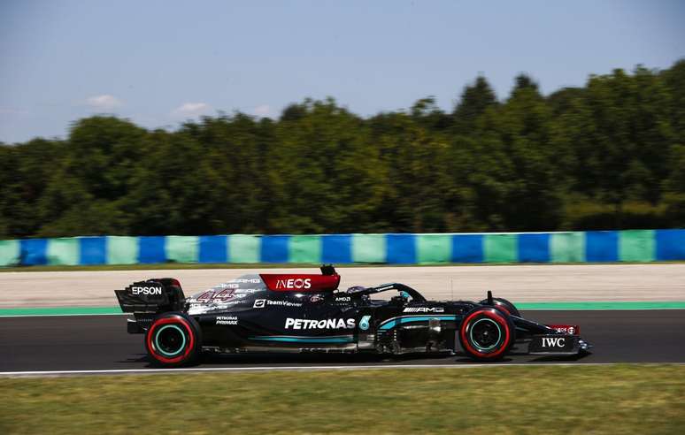 Lewis Hamilton foi o mais rápido do treino livre 3 na Hungria 