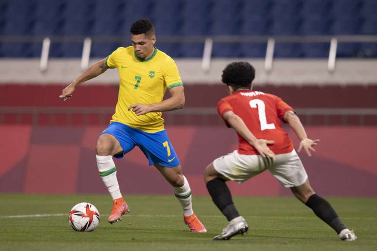 Paulinho entrou no início da etapa complementar no lugar de Matheus Cunha, autor do gol do Brasil. (Foto: Divulgação/Lucas Figueiredo)