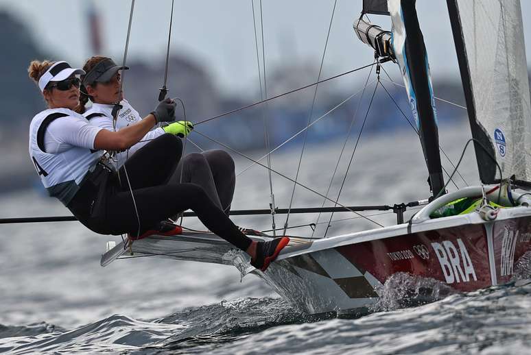 Martine Grael e Kahena Kunze voltam à Baia de Endoshima Carlos Barria/Reuters