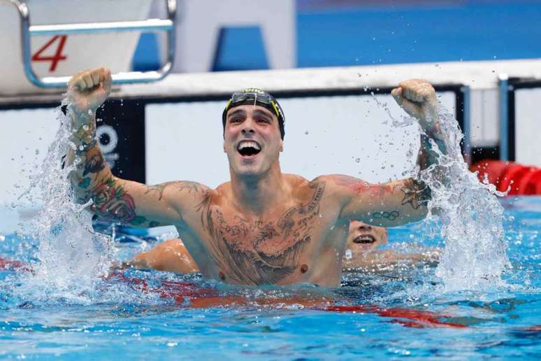 Bruno Fratus conquista o bronze nos 50m livre masculino (Foto: Satiro Sodré/CBDA)