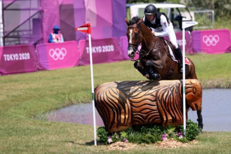 Cavalo Jet Set foi sacrificado após se lesionar durante os Jogos Olímpicos (Foto: BEHROUZ MEHRI/AFP)