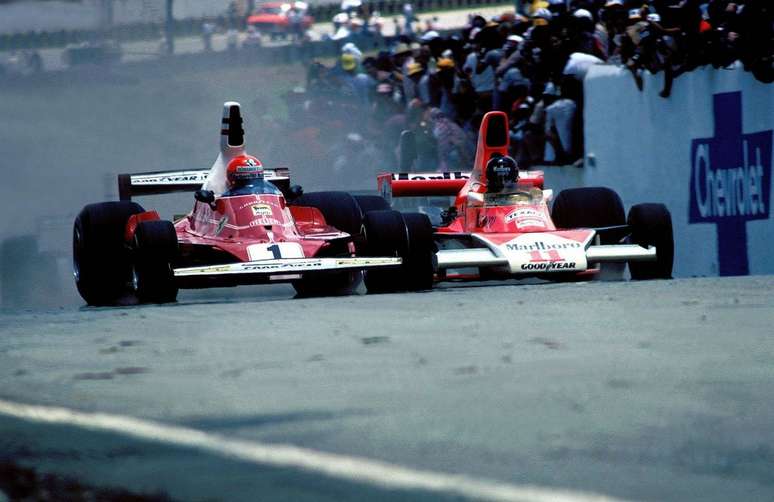 Duelo entre Lauda e Hunt na Espanha 