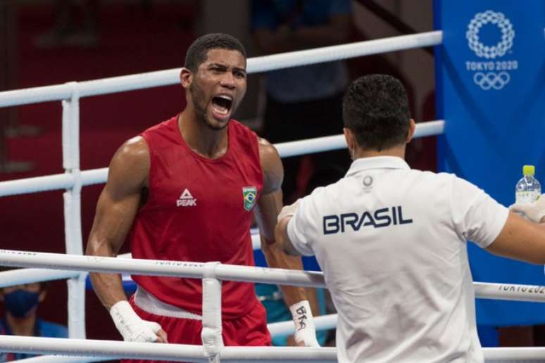  Hebert Conceição comemora classificação, neste domingo, que vai gerar medalha Julio César Guimarães/COB