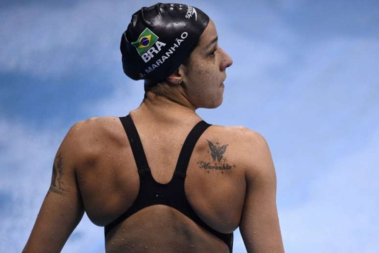 Joanna foi atleta da natação e já desfrutou do sonho de participar de Jogos Olímpicos (Foto: AFP)