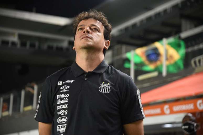 Técnico Fernando Diniz admitiu a queda de rendimento do Santos no segundo tempo (FOTO: Ivan Storti/Santos FC)