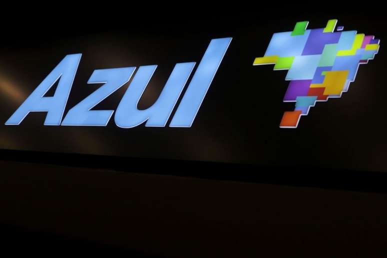 Logo da Azul fotografado no aeroporto de Congonhas, em São Paulo (SP) 
11/03/2020
REUTERS/Rahel Patrasso