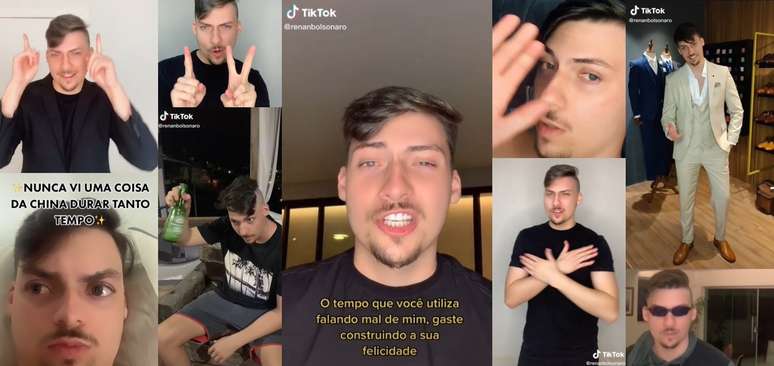 Jair Renan responde de maneira cômica aos ataques recebidos de antibolsonaristas no TikTok