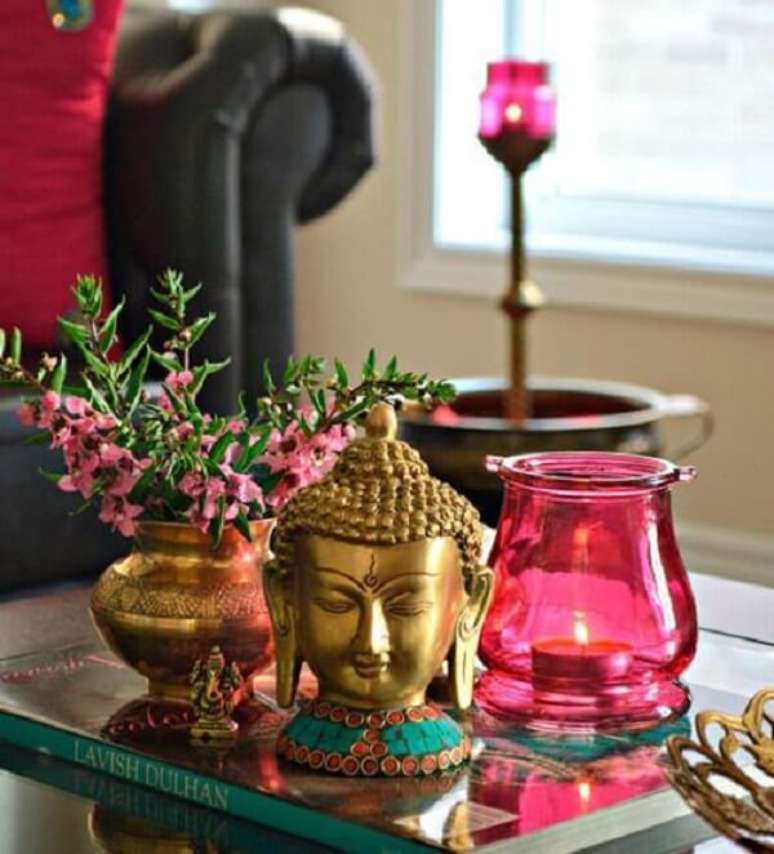 10. Buda e elefante indiano decoração são muito usados nesses ambientes. Fonte: Pinterest