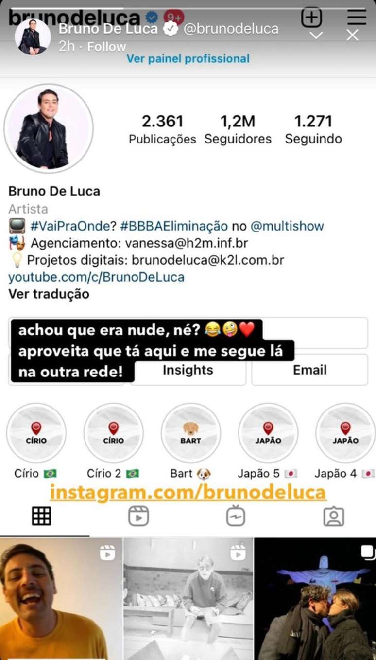 Bruno Diferente on X: Me Sigam Lá No Instagram