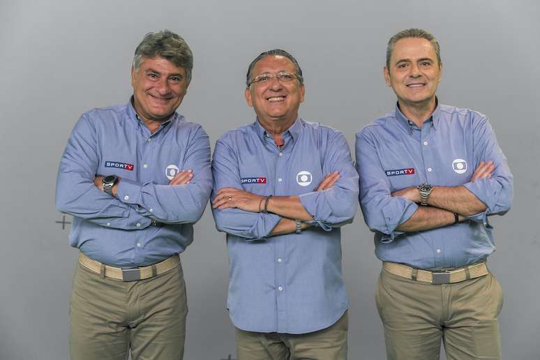 Cleber Machado, Galvão Buenos e Luis Roberto