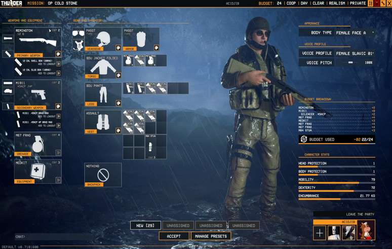 Tela de invent&aacute;rio lembra a de PUBG