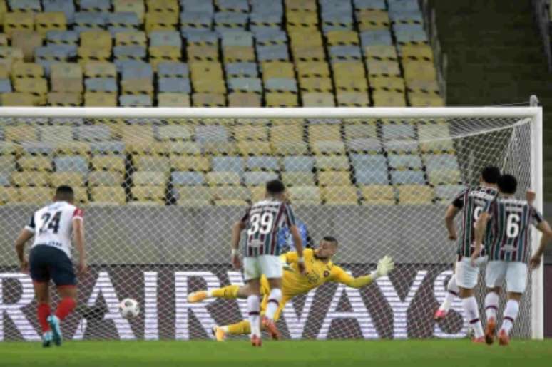 Fred marcou de pênalti (Foto: Staff Images / CONMEBOL)