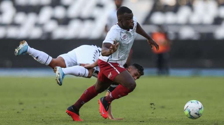 Christian, em campo pela equipe Sub-23 do Fluminense em amistoso com o Botafogo (Foto: Divulgação)