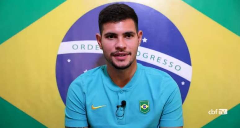 'Todo grupo está confiante de estar aqui', disse Bruno Guimarães (Foto: Reprodução / CBF TV)