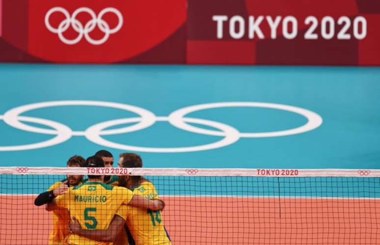 Seleção Brasileira entra em quadra para encarar o Comitê Olímpico Russo pela vaga na final Gaspar Nobrega/COB