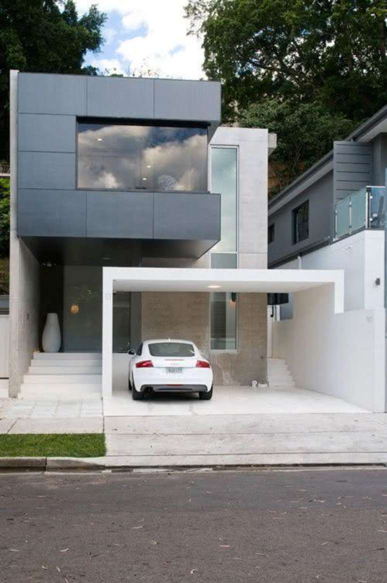 55. Sobrado com garagem para dois carros &ndash; Foto Pinterest