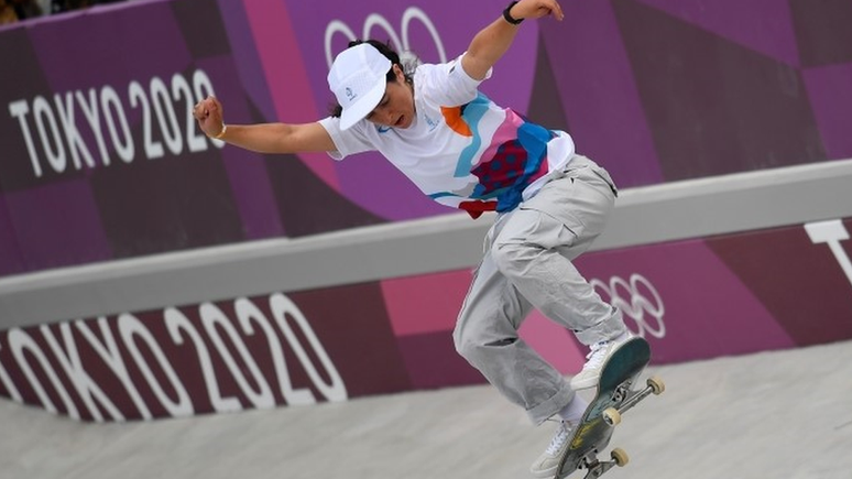 A francesa Hym foi eliminada no skate park, prova que teve duas japonesas e uma brasileira no pódio