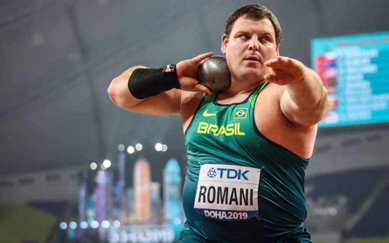 Darlan Romani foi quarto colocado no arremesso de peso nos Jogos Olímpicos de Tóquio (Wagner Carmo/CBAt)