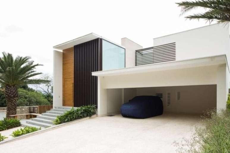 22. Modelos de garagem coberta com espa&ccedil;o para carros &ndash; Foto Sa e Cioni