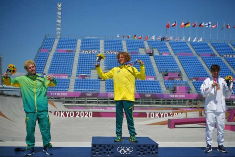 Pedro Barros garantiu mais uma medalha para o Brasil na Olimpíada de Tóquio (Foto: Lionel BONAVENTURE / AFP)
