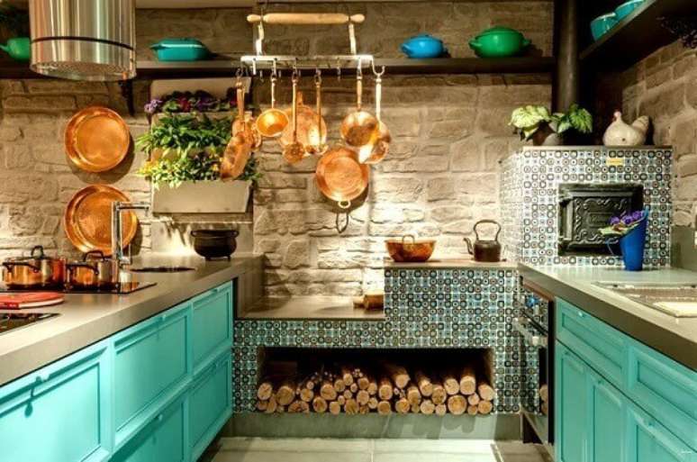 53. Projeto de &aacute;rea gourmet com fog&atilde;o a lenha e forno de pizza &ndash; Foto Habitissimo