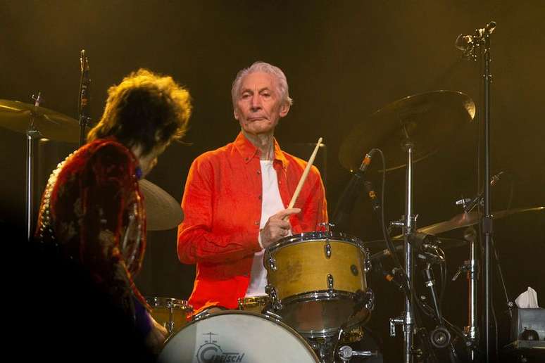 Charlie Watts durante show dos Rolling Stones em Chicago
21/06/2019 REUTERS/Daniel Acker