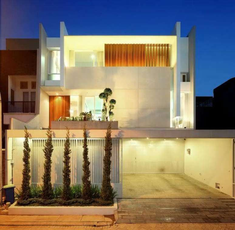 42. Modelos de garagem moderna para mais de um carro &ndash; Foto Pinterest