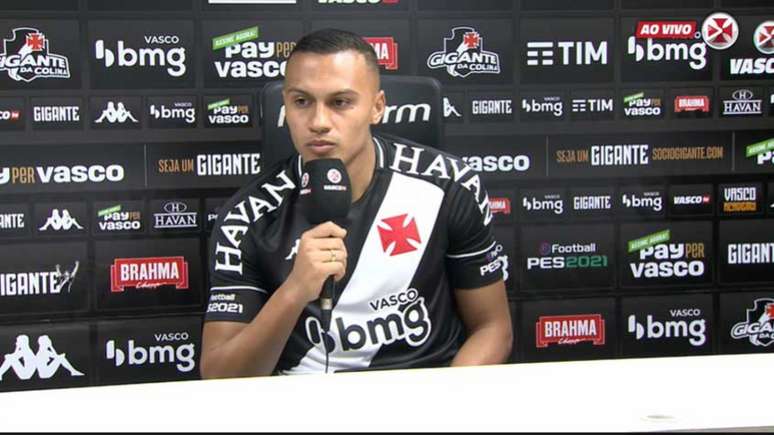 Jabá assumiu a culpa, mas disse que vai continuar de 'cabeça erguida e trabalhar dobrado' (Reprodução/Vasco TV)