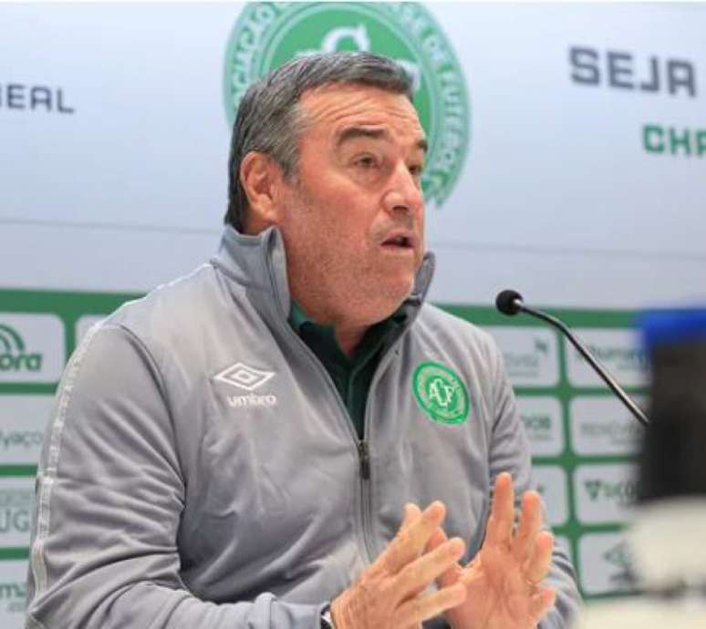 Pintado foi apresentado como técnico da Chape (Marcio Cunha/Chape)