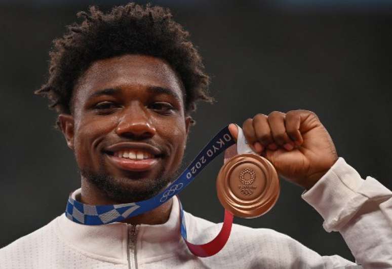 Noah Lyles falou sobre a saúde mental após participação nos Jogos Olímpicos de Tóquio (AFP)