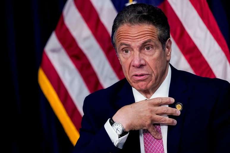 Governador de NY, Andrew Cuomo 
10/05/2021
Mary Altaffer/Pool via REUTERS