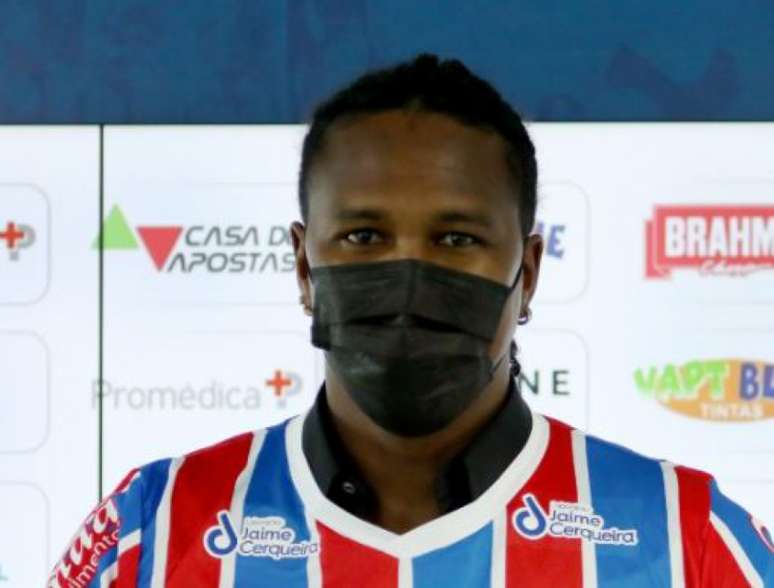 Rodallega pode fazer o primeiro jogo pelo Bahia (Felipe Oliveira/Bahia)