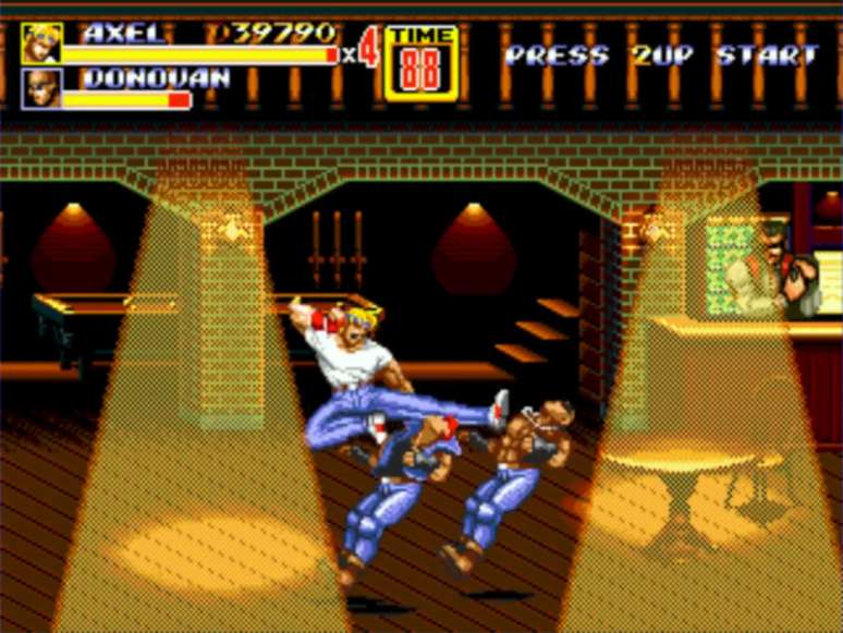 Melhor Jogo de Luta do Mega Drive Gênesis Streets of Rage 