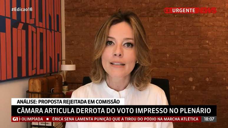 Muita calma nessa hora: Natuza Nery se impôs para dar a informação completa ao telespectador