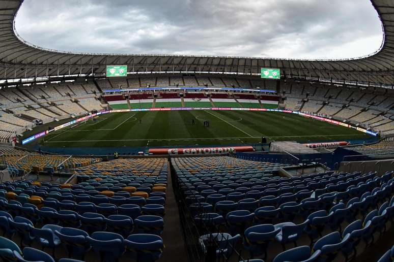 Estádio do Maracanã, no Rio, ficou sem público por um bom tempo em 2020 e 2021 em razão da pandemia; risco de um repeteco em 2022