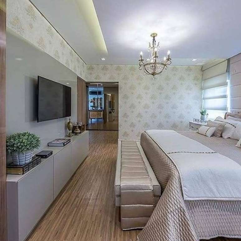 23. Rack para quarto com cama de casal grande &ndash; Foto Pinteret