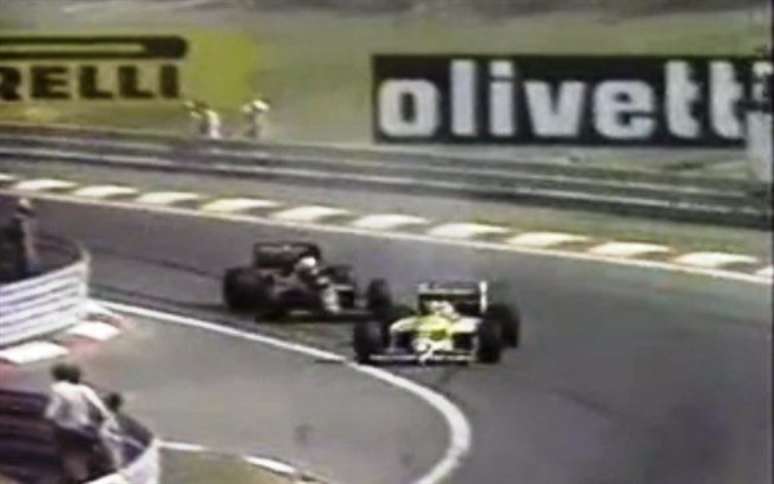 Nelson Piquet passou Ayrton Senna por fora 