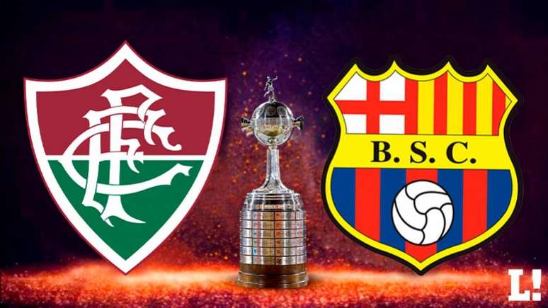 Fluminense e Barcelona de Guayaquil se enfrentam nesta quinta-feira pela Libertadores (Arte LANCE!)